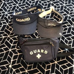 Lifeguard visors and Fanny pack